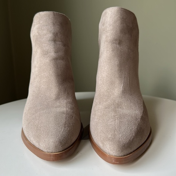 Nordstrom BP. Brynne Pointed Toe Faux Suede Ankle Boots, Chestnut,  MSRP$90 - Picture 4 of 14